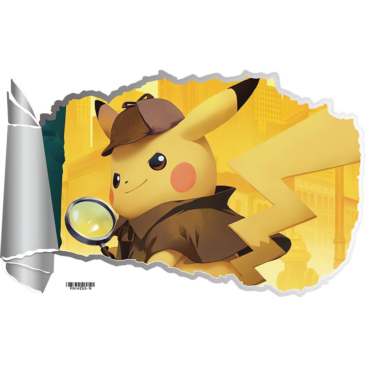3D Detective Pikachu wall sticker – D 40x60cm
