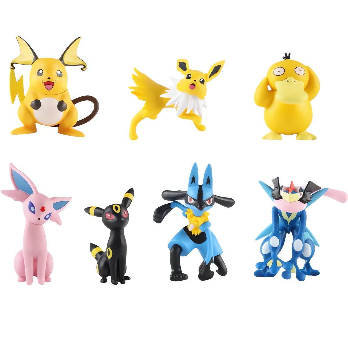 Set of seven Pokémon figures