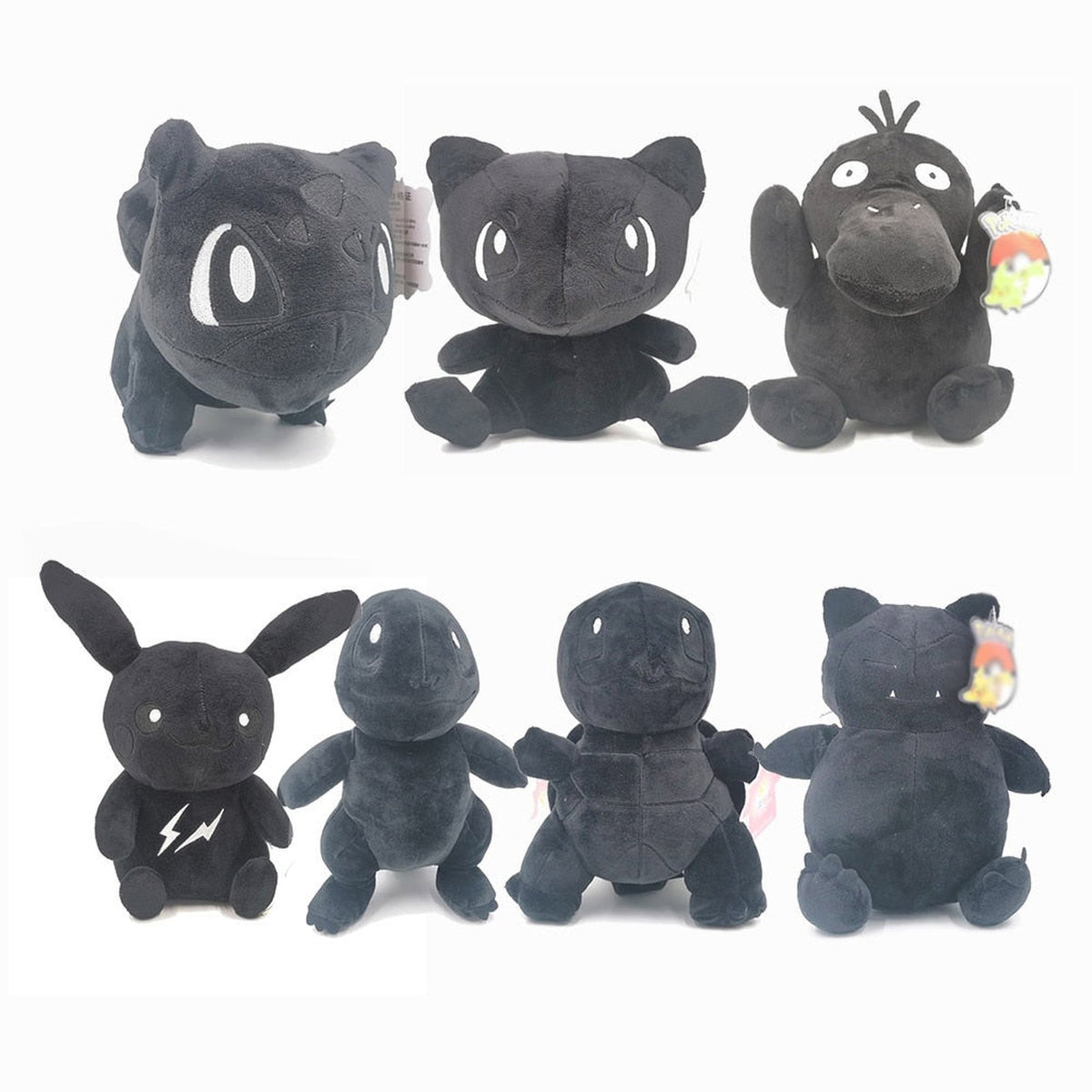 Black edition Pokémon plush toys