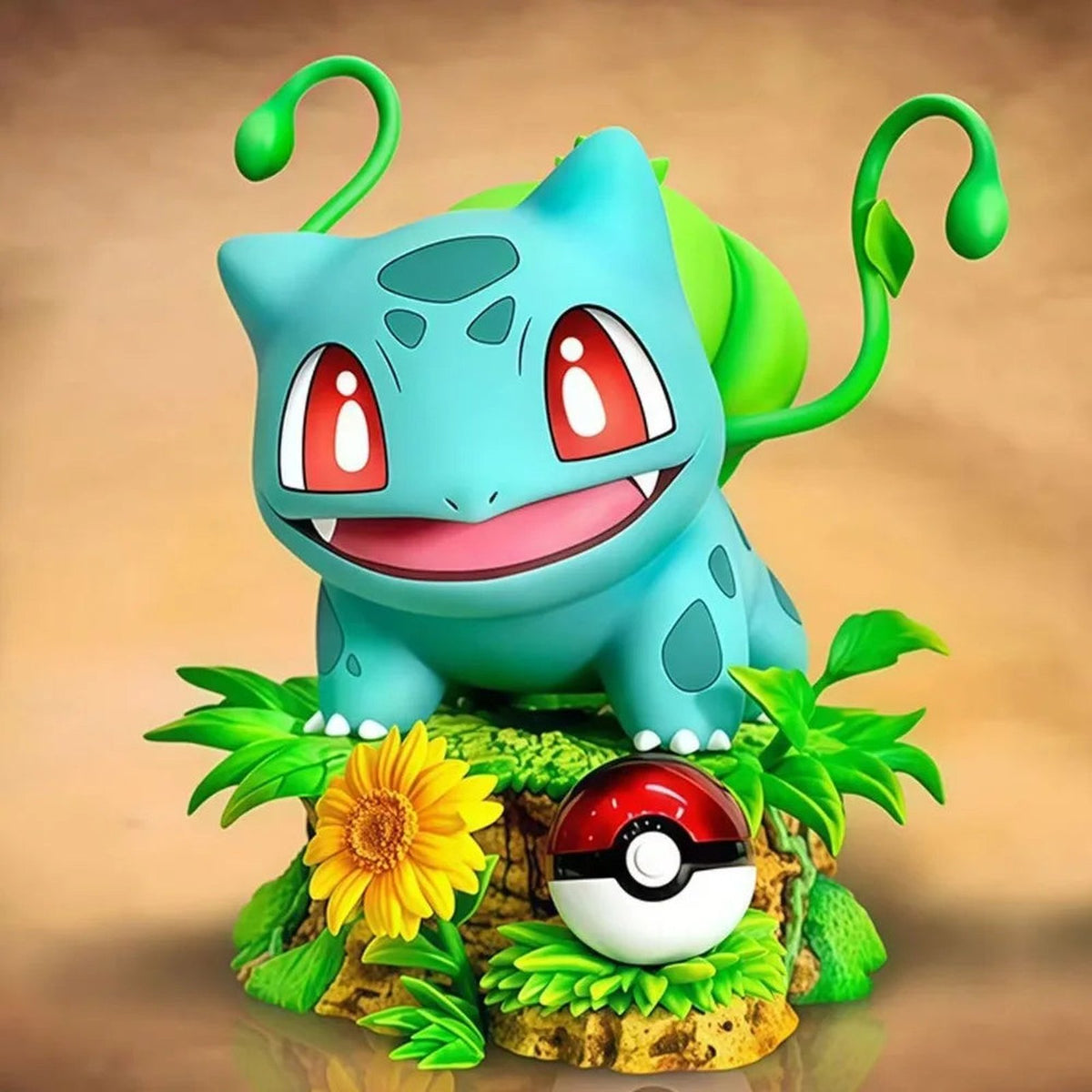 Bulbasaur figure with mini Poké Ball