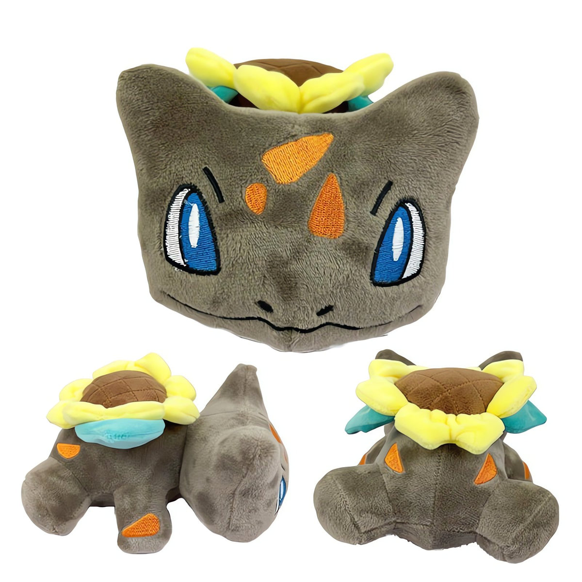 Bulbasaur Flower Edition plush toy, 20cm – Sunflower Bulbasaur