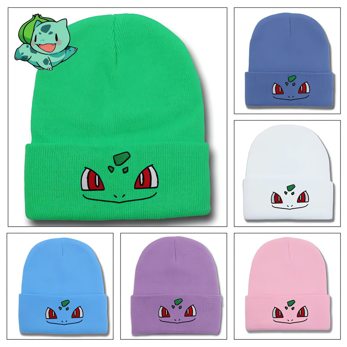 Bulbasaur winter beanie hat – photo 8