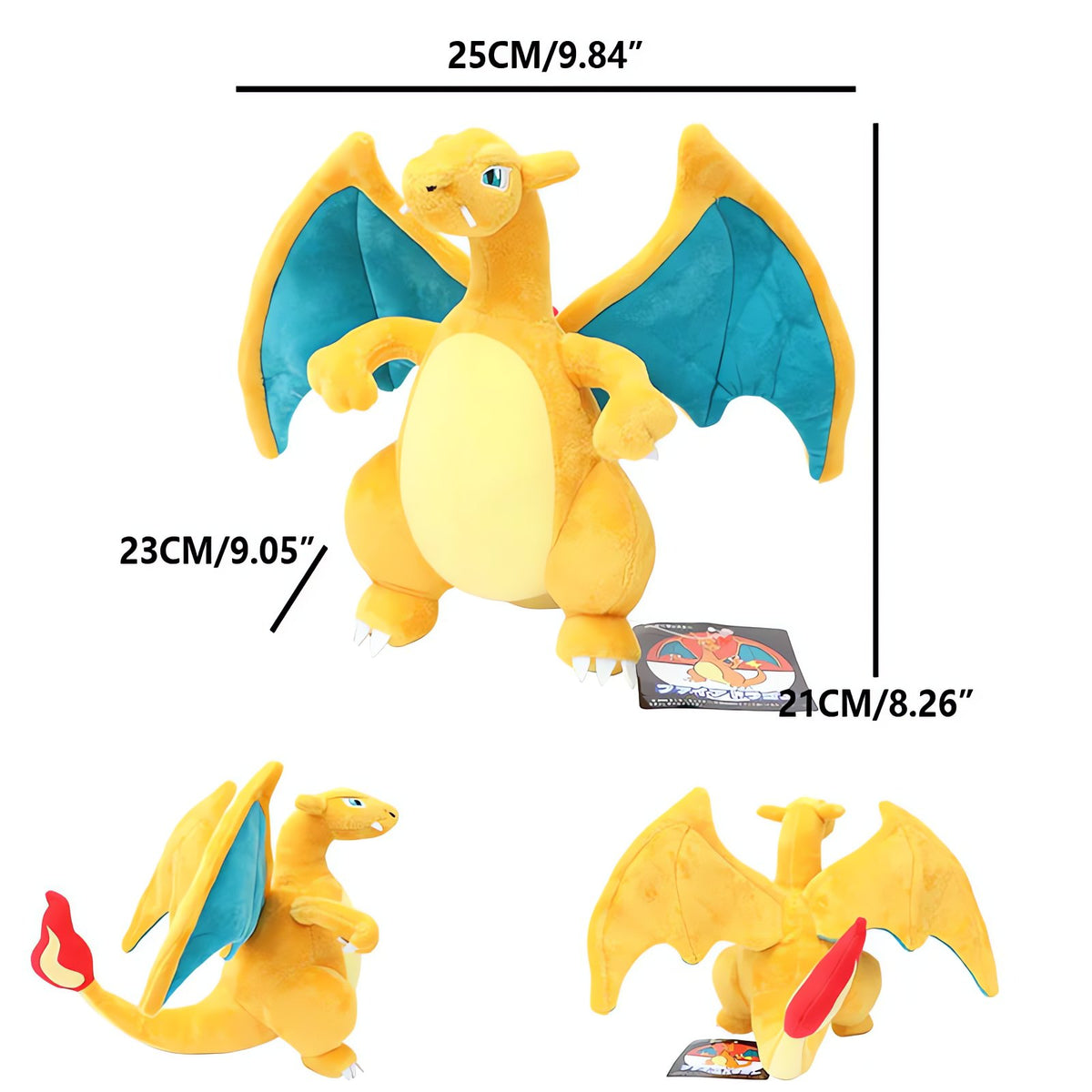 Set of five Charizard evolution plush toys – photo 2
