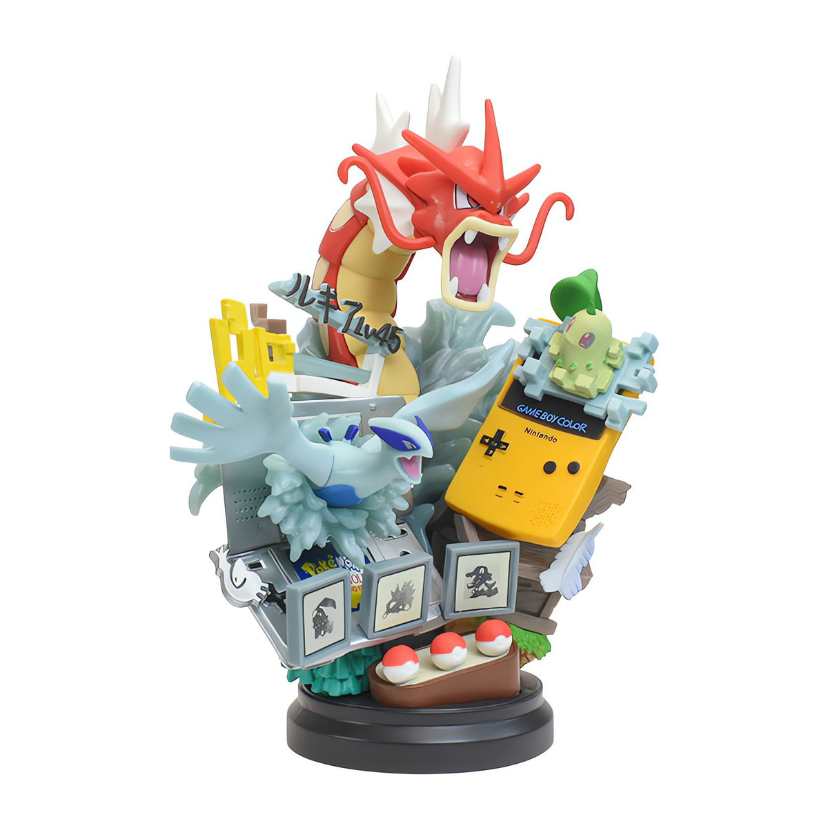 Gyarados statue bursting from a Game Boy and Switch – photo 9