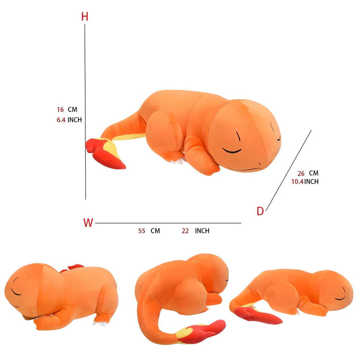 Sleeping Charmander XXL plush toy – photo 2