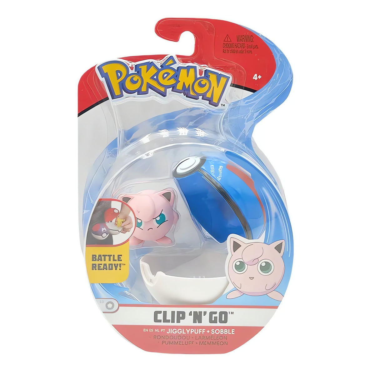 Clip 'N' Go Poké Ball with Pokémon figure – Jigglypuff