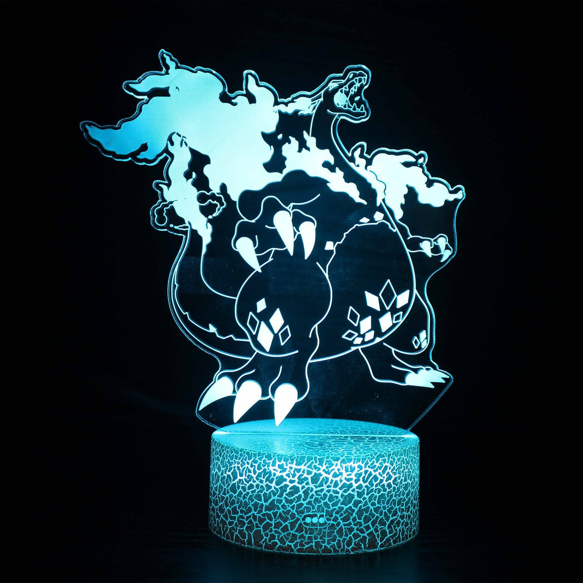 Dynamax Charizard 3D LED lamp on a stand – Black Stand, Remote Control