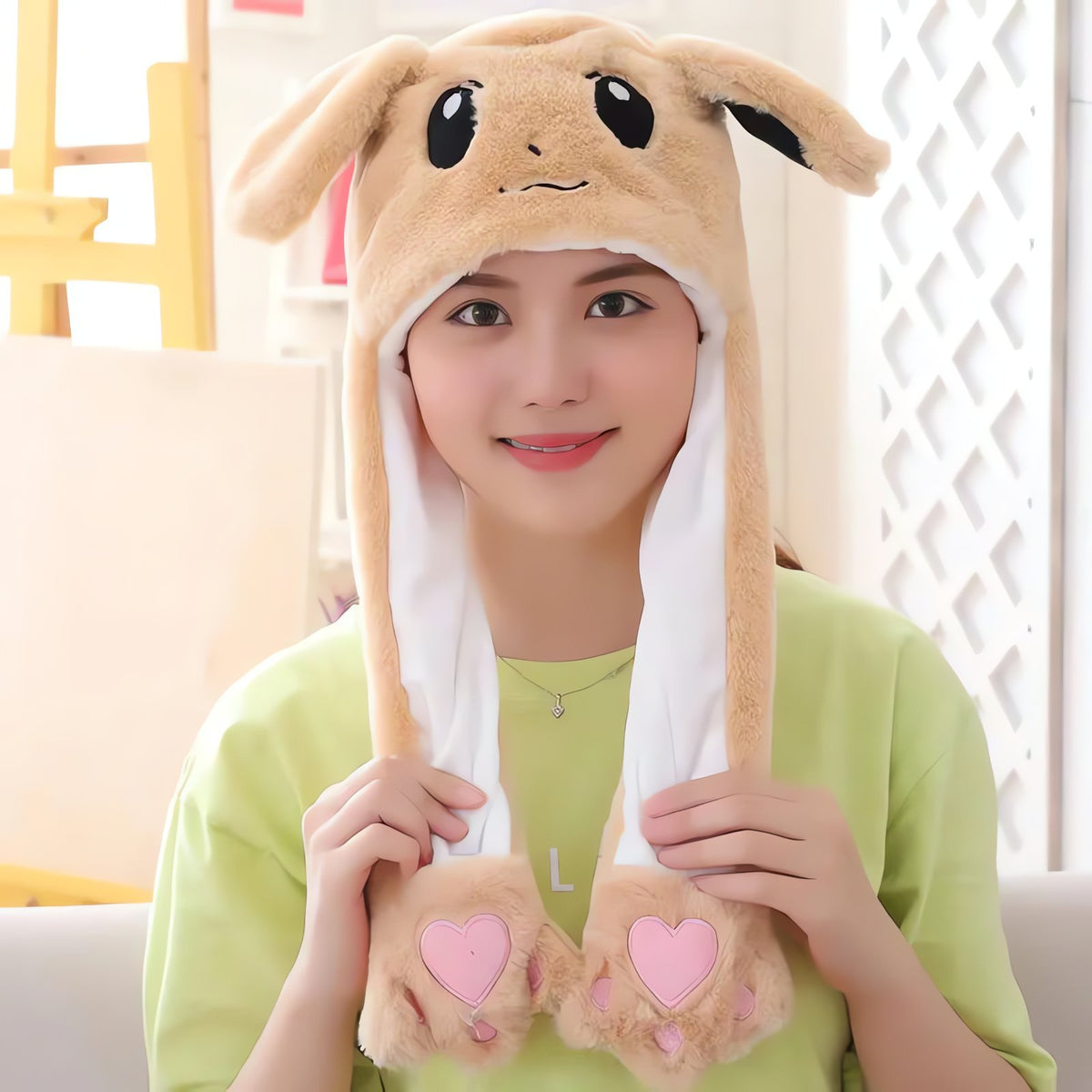 Eevee cosplay hat with long ears