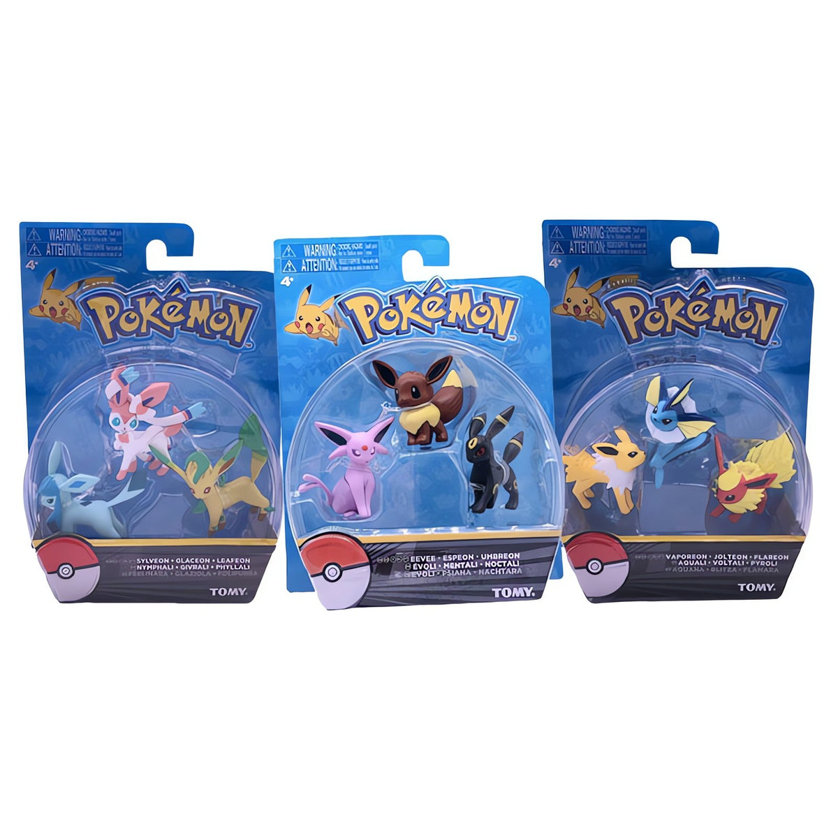 Eevee and Eevee evolution collectable figures