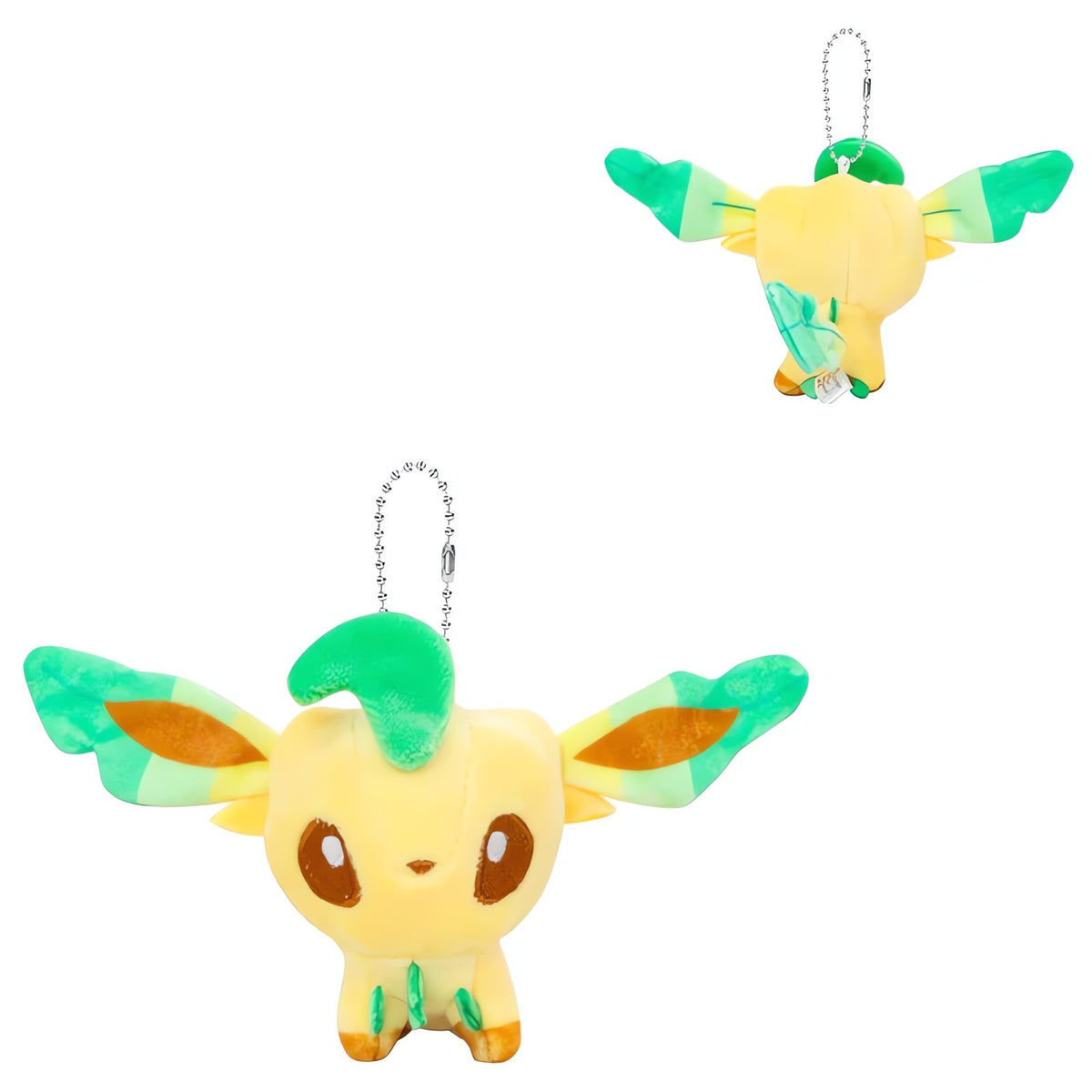 Eevee evolutions plush keyrings, approx. 8-10cm – Leafeon