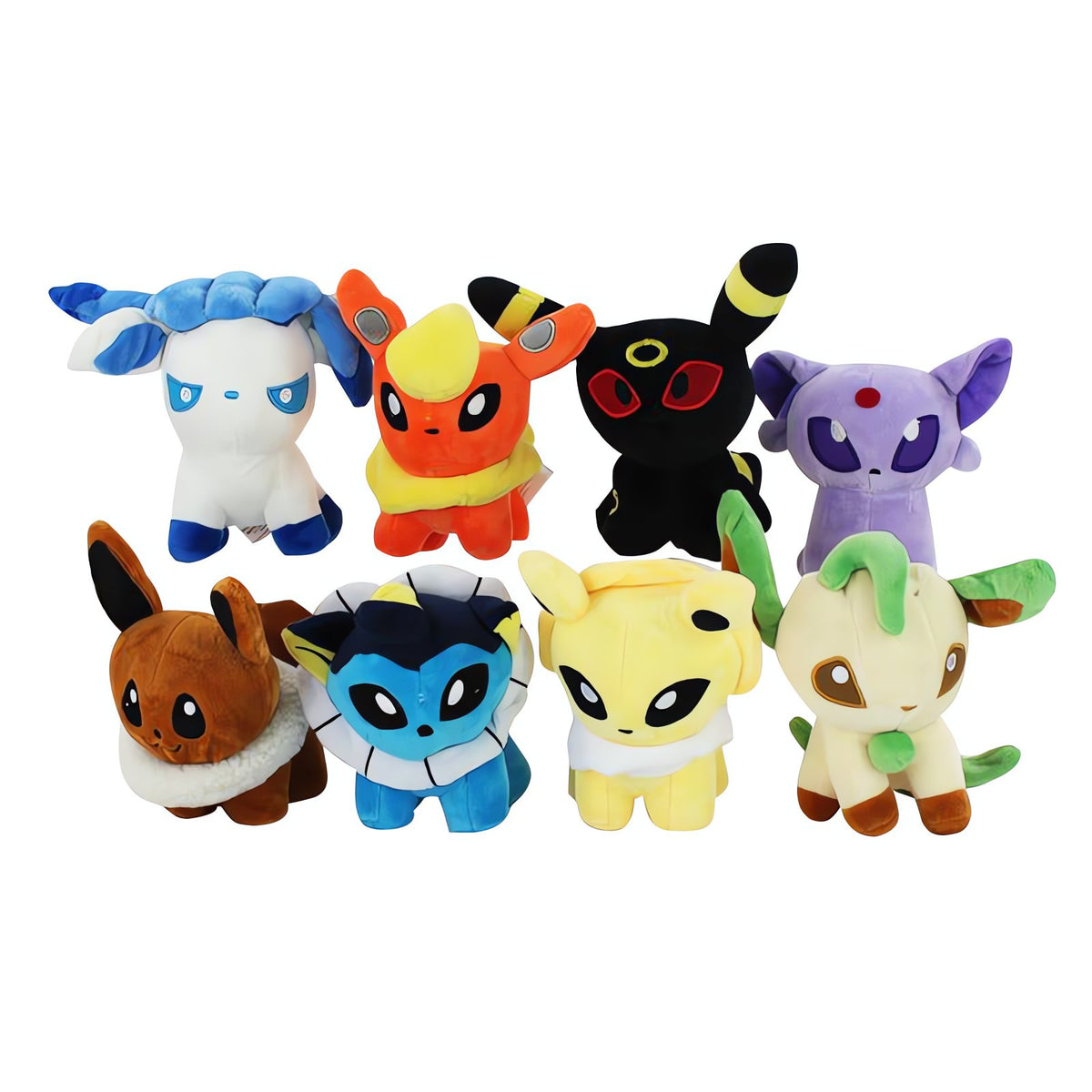 Set of 8 Eevee evolution mini plush toys