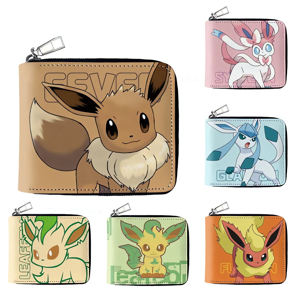Eevee evolutions zip purse