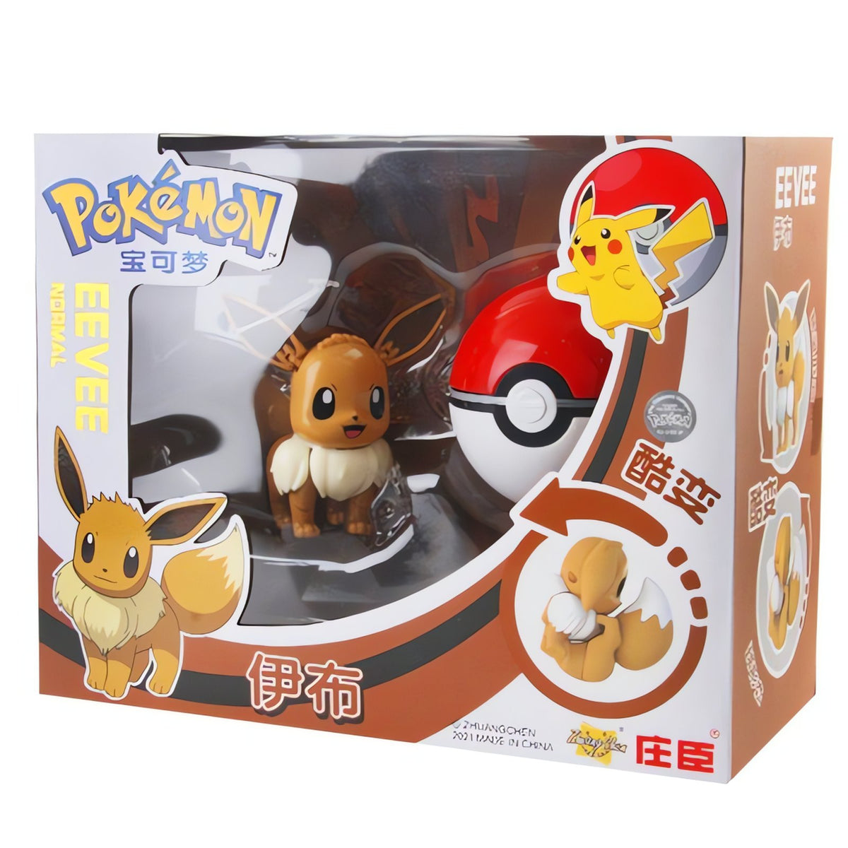 Eevee figure with Poké Ball