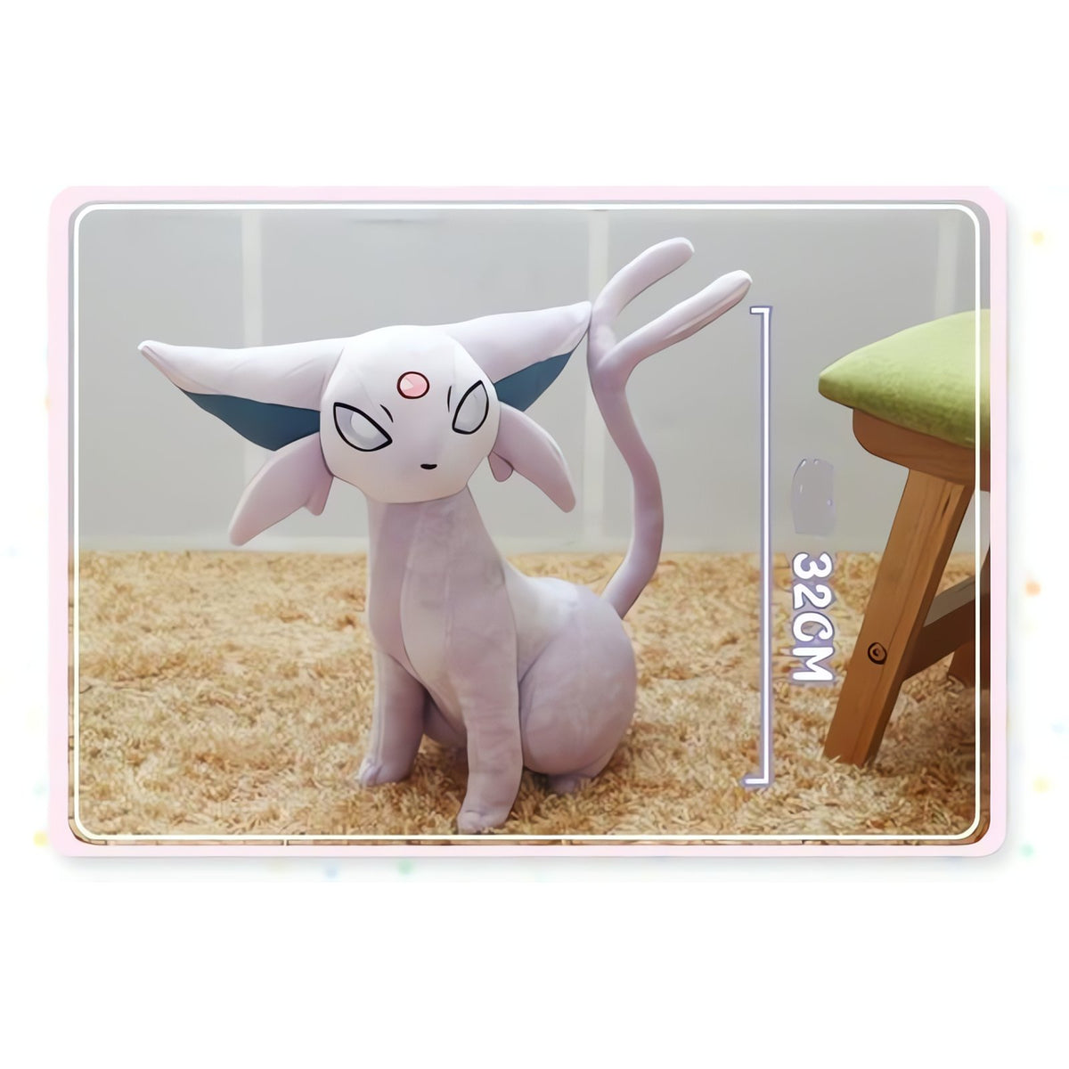 Espeon plush toy in anime style, 30cm – photo 6