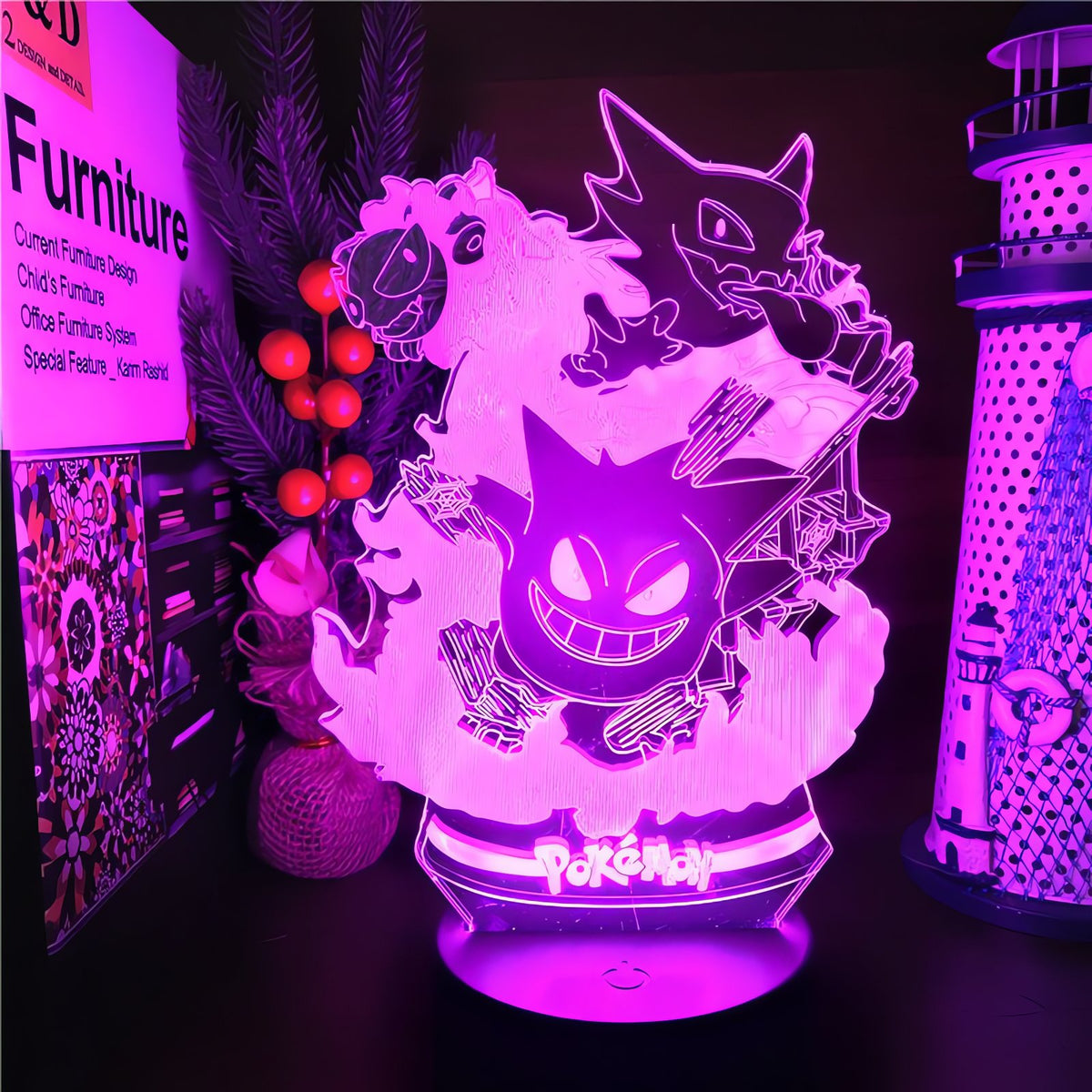 Gengar 3D LED night light lamp