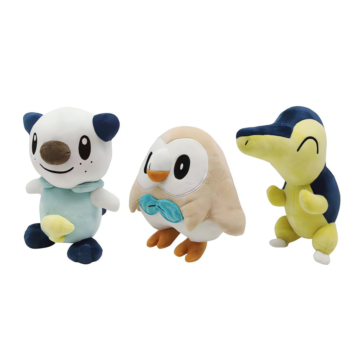 Cyndaquil, Oshawott and Rowlet plush toys – Set of 3