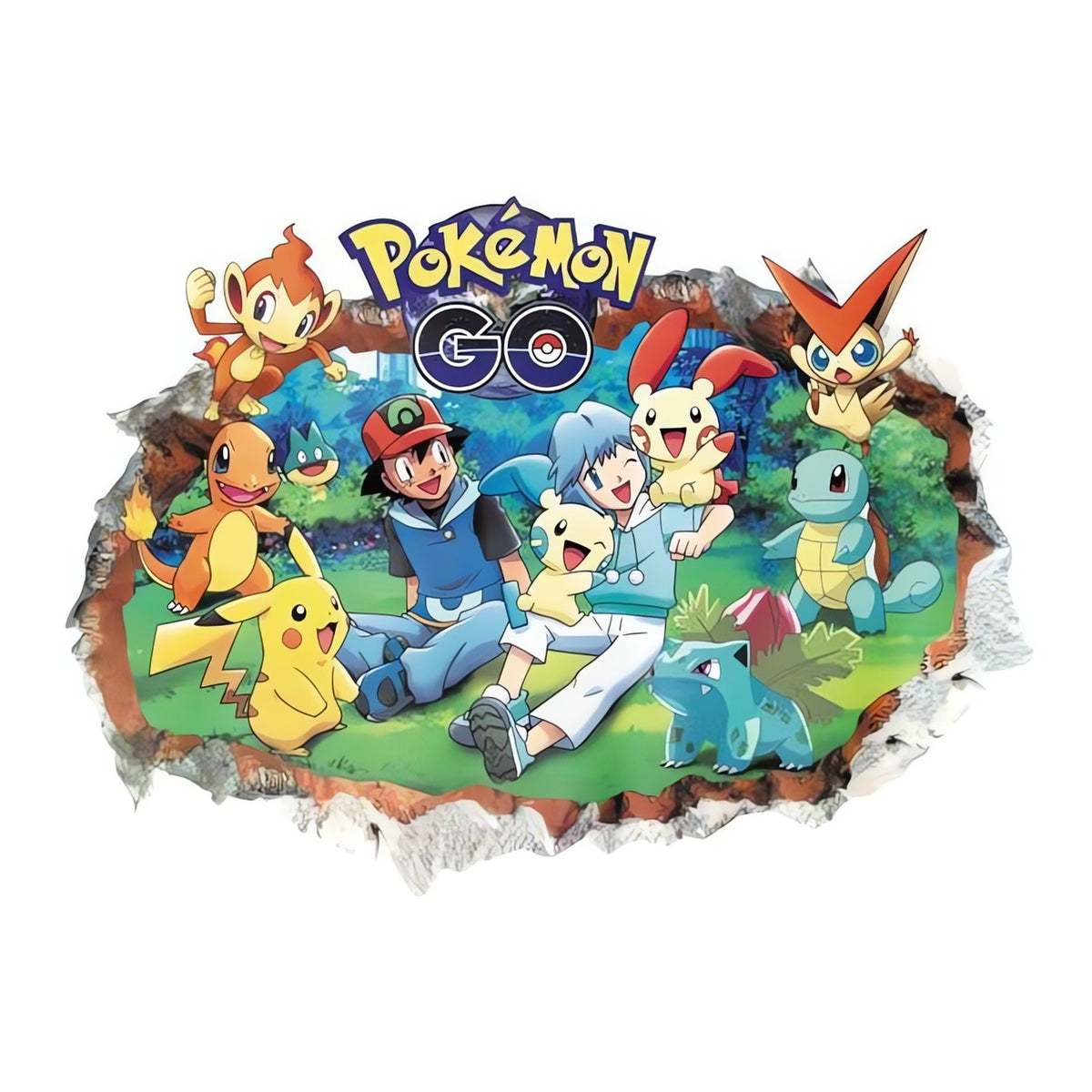 Kawaii Pikachu wall sticker – A