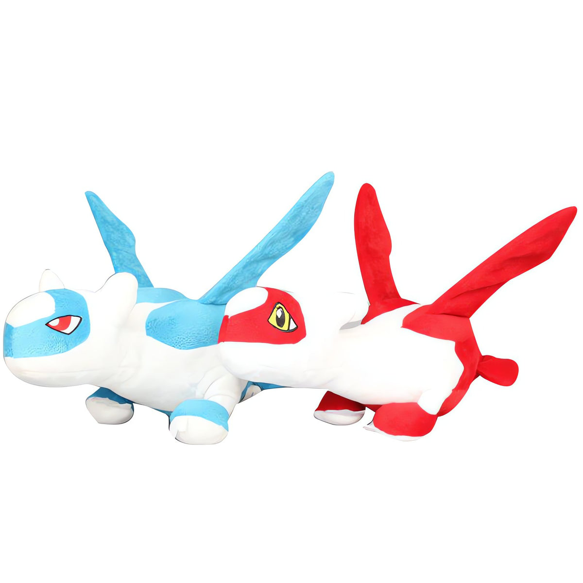 Latias and Latios plush toys, 30cm