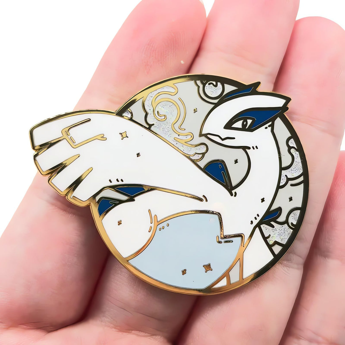 Lugia and Ho-Oh pin badges – Lugia