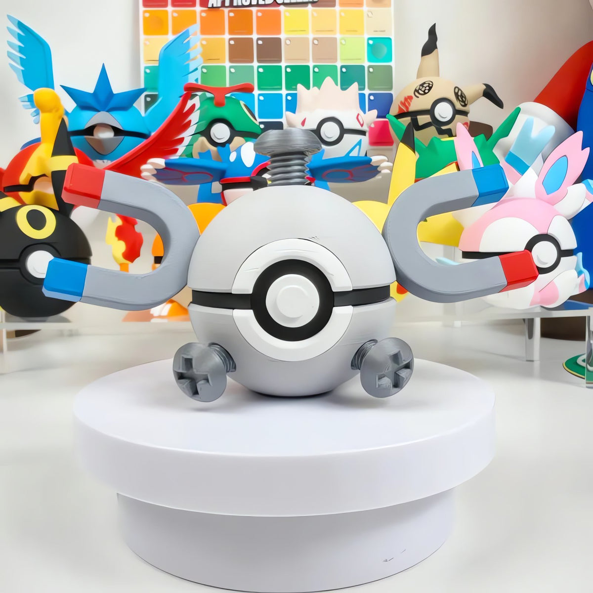 Magnemite and Magneton Poké Ball figures – Magnemite
