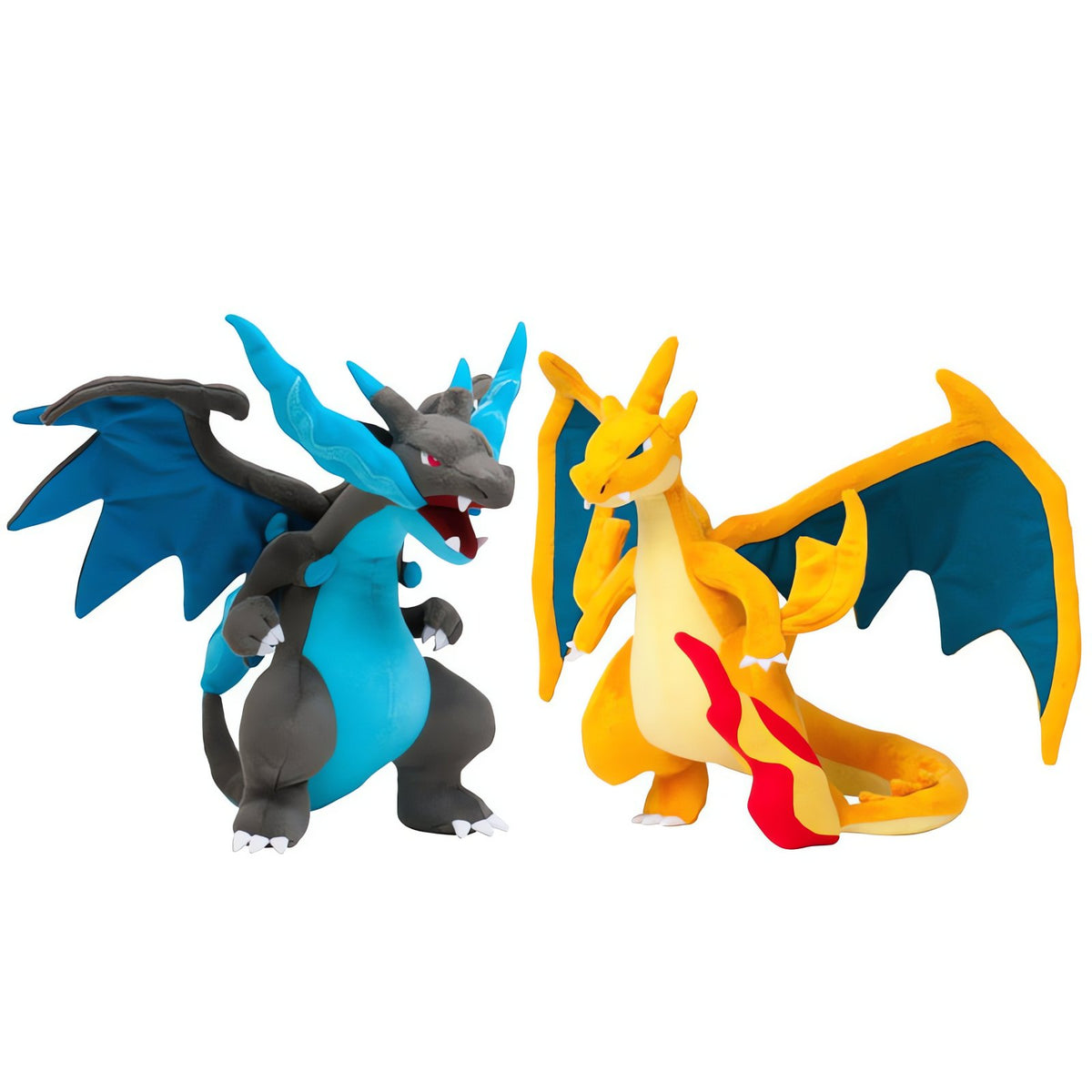 Twin pack of Mega Charizard plush toys