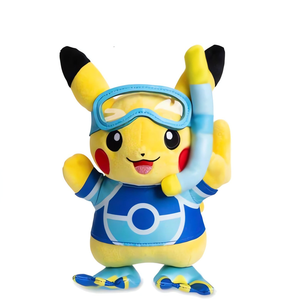 Meowth plush toy in Pikachu diver cosplay