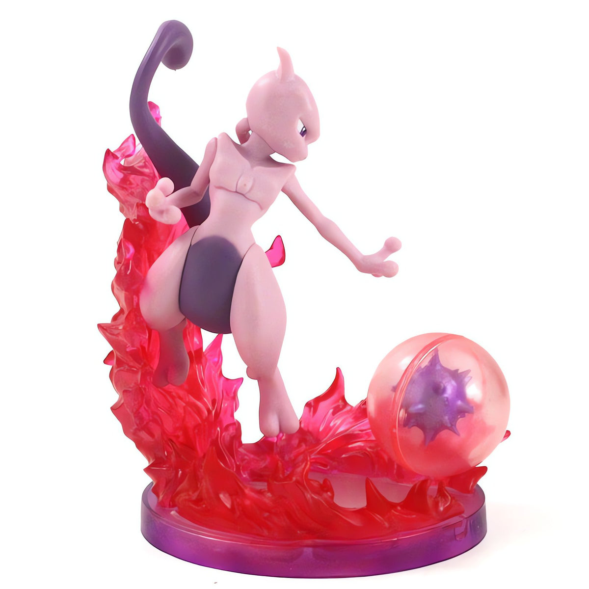 Mewtwo figure with energy aura effect – photo 2