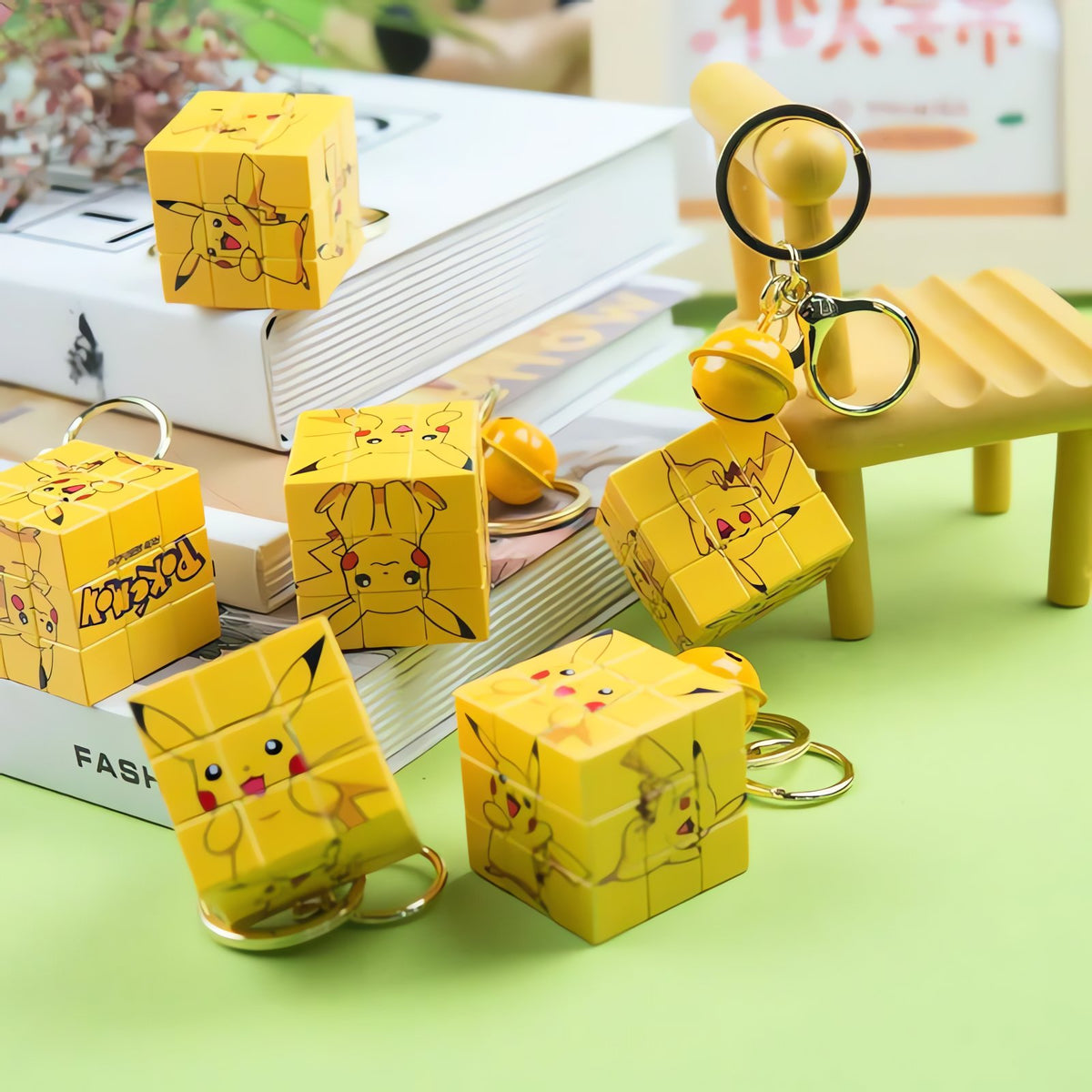Mini Pikachu cube keyring – photo 4