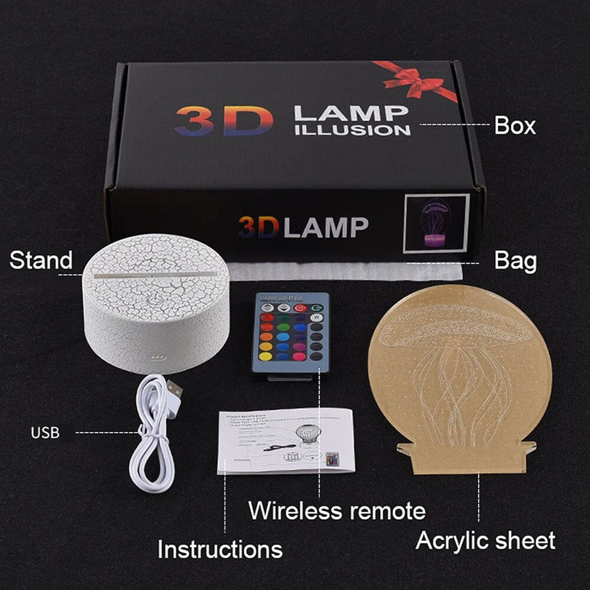 Pidgeot 3D LED night light – photo 4