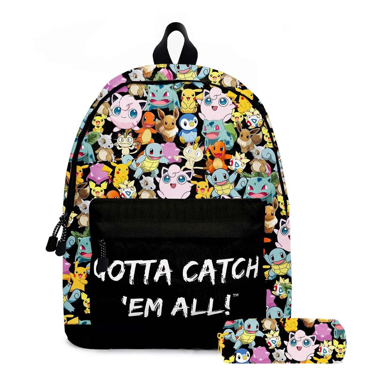 Pikachu backpack with matching pencil case