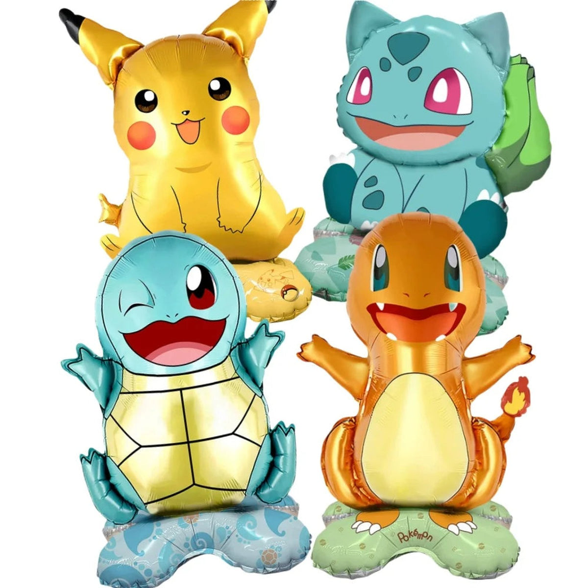Set of four Pokémon balloons