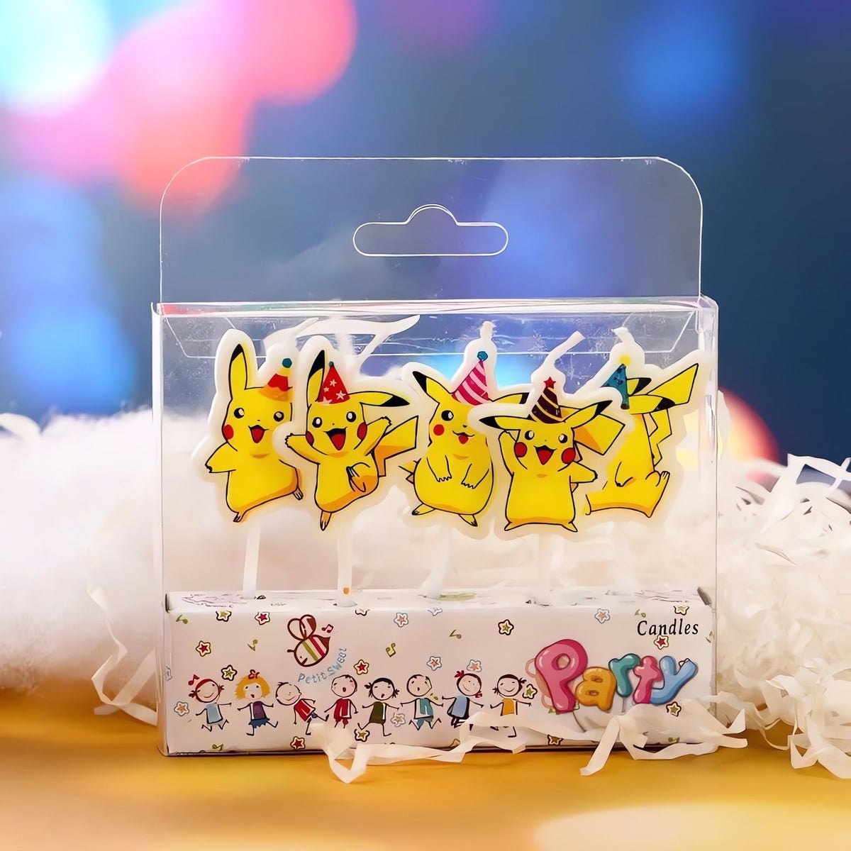 Set of five Pikachu birthday candles – photo 3