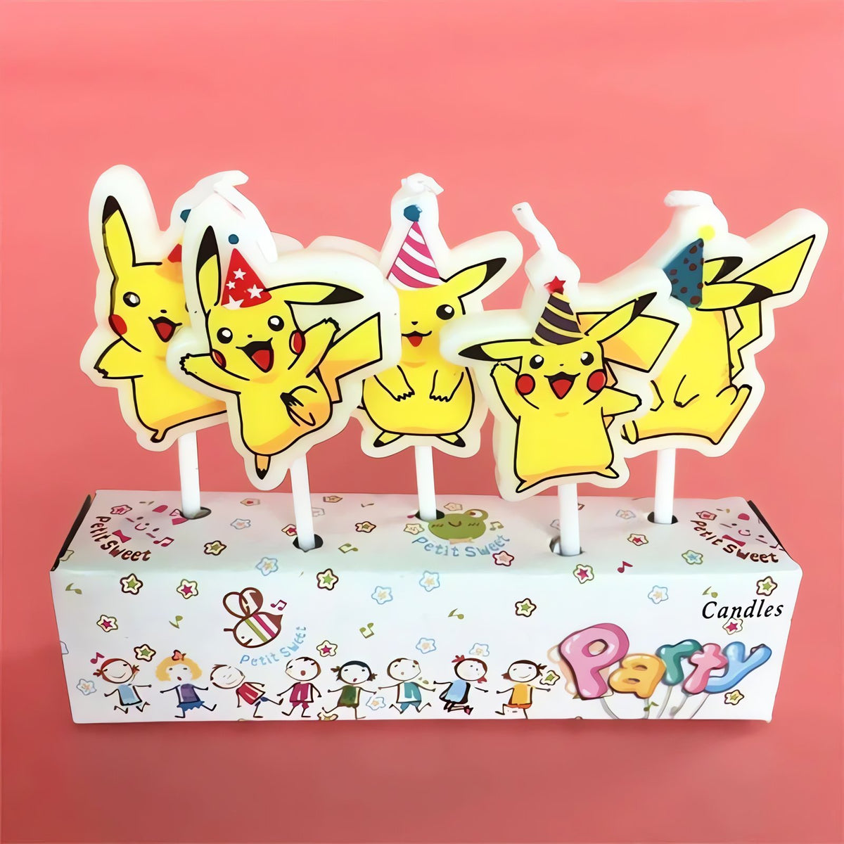 Set of five Pikachu birthday candles – photo 6