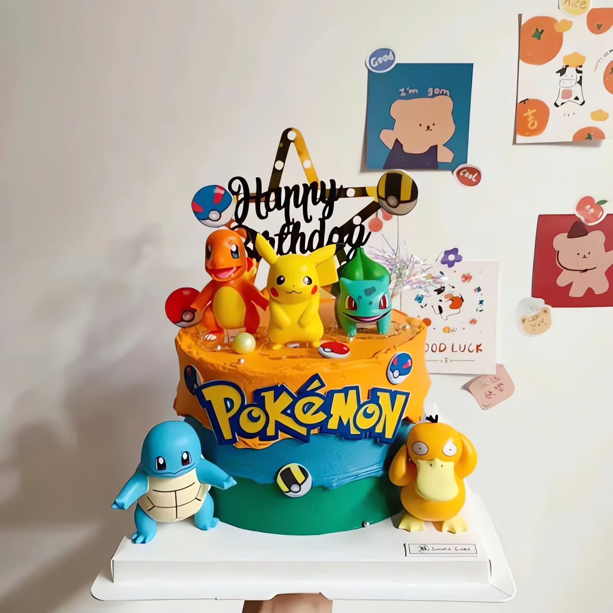 Pikachu birthday cake topper set, 13 pieces – photo 3