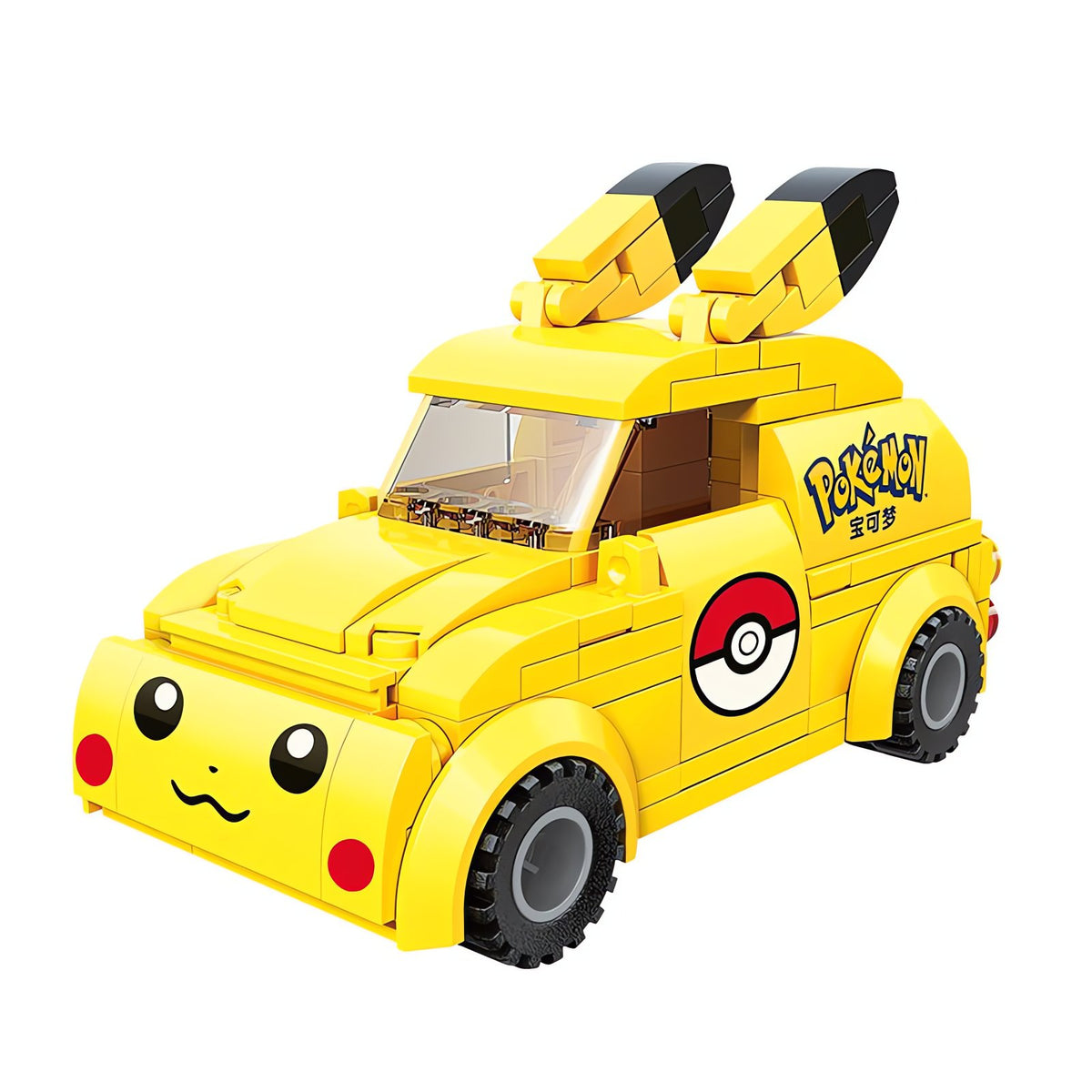 Pikachu building block car and bus – photo 3