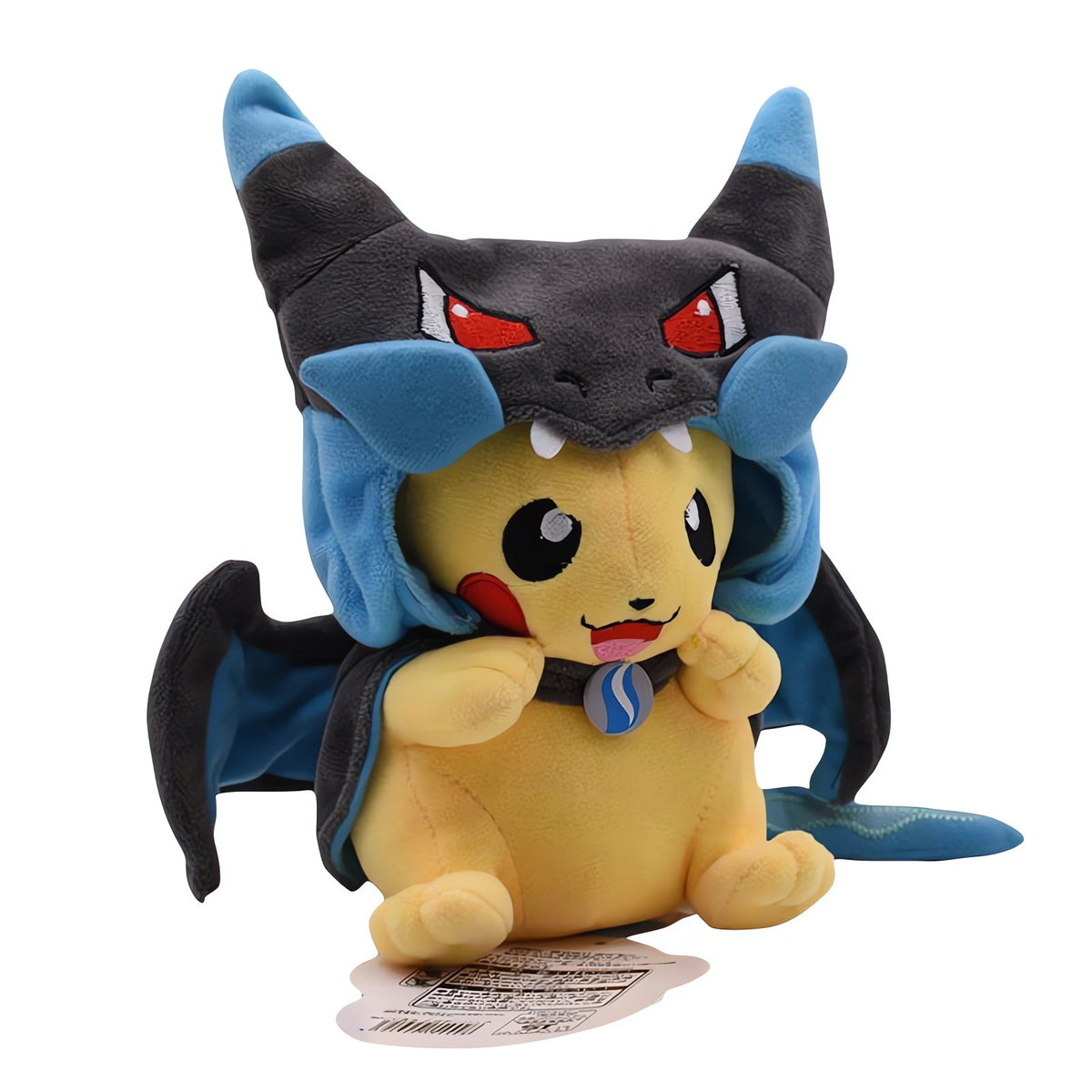 Pikachu plush toy dressed as Charizard, 22cm