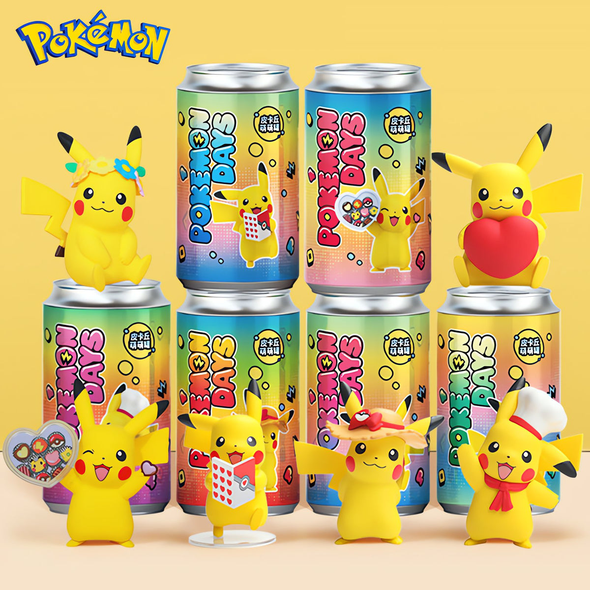 Pikachu collectable figure with decorated tin – photo 2