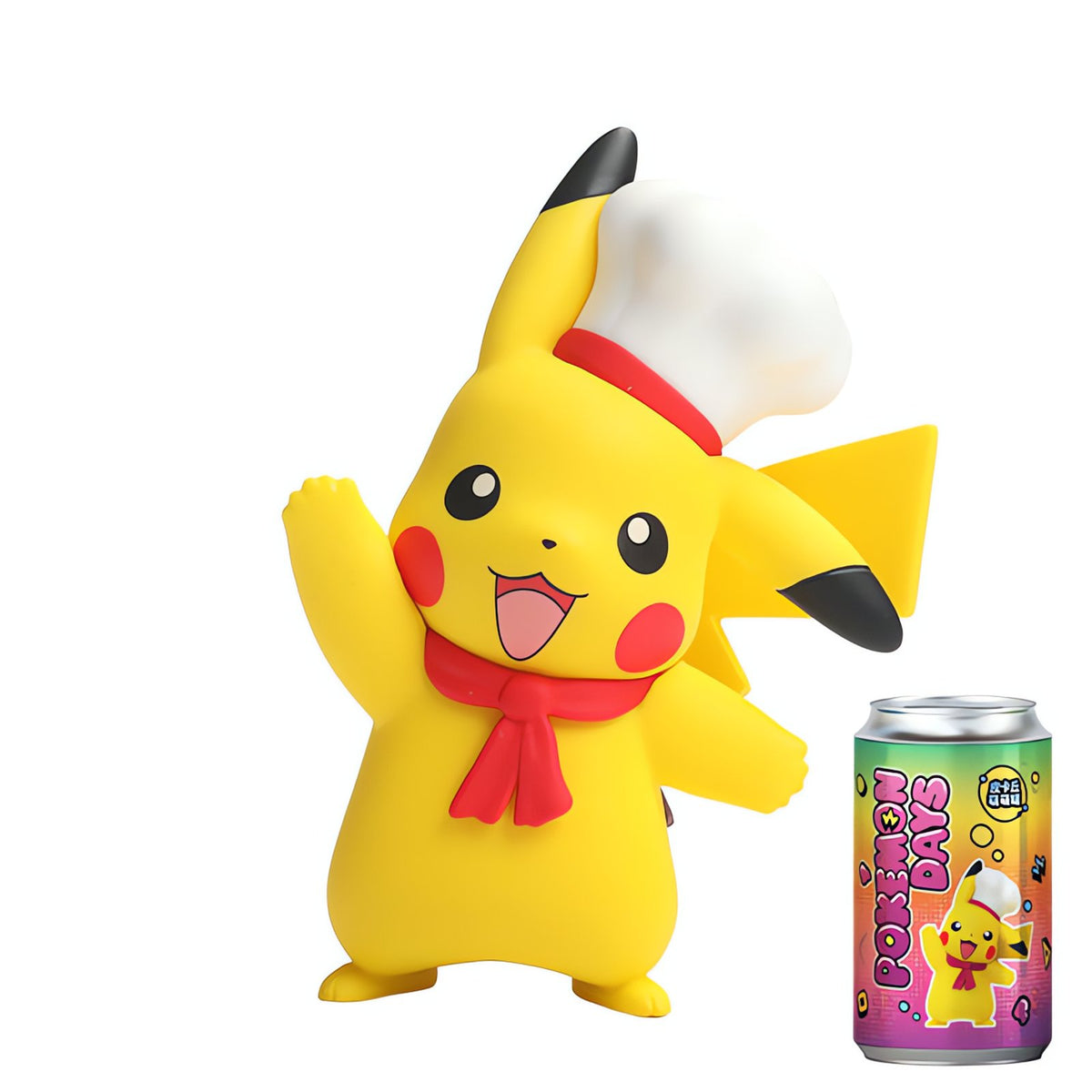 Pikachu collectable figure with decorated tin – Chef Pikachu