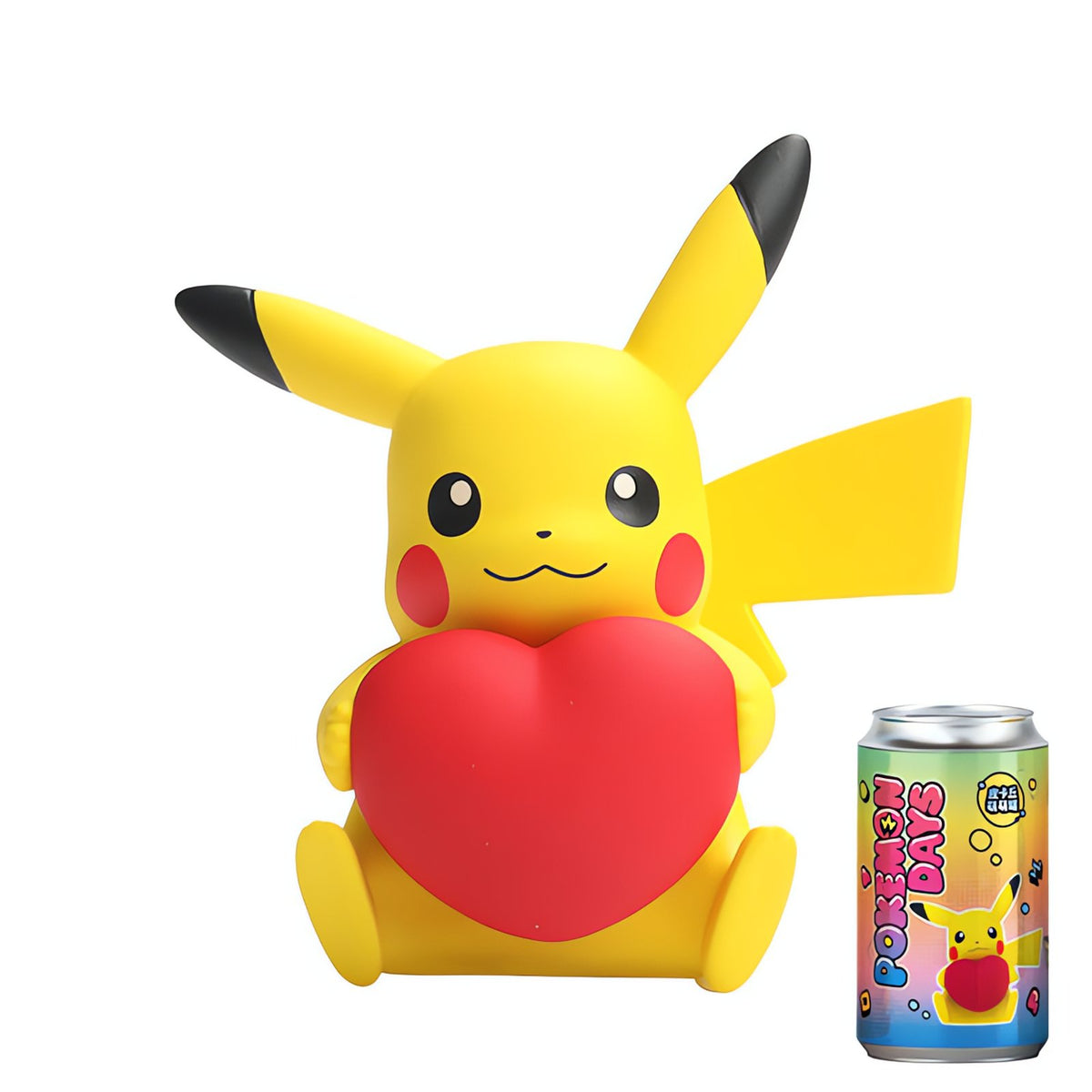 Pikachu collectable figure with decorated tin – Heart Pikachu