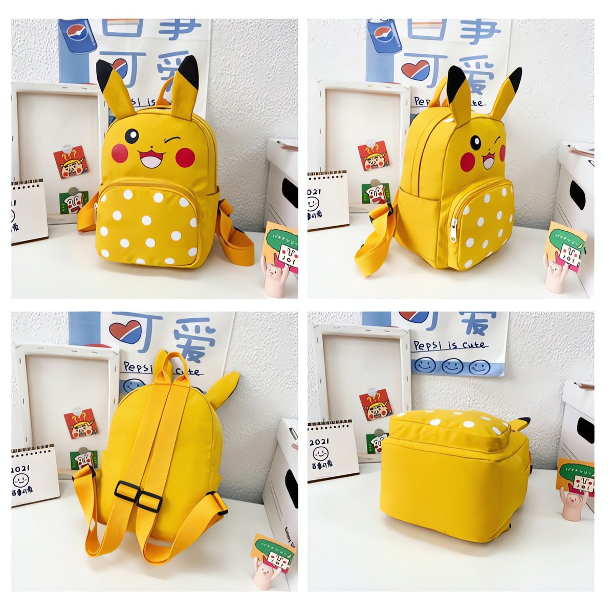 Pikachu backpack with dot design – photo 8