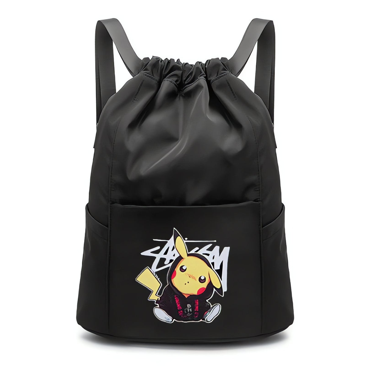 Pikachu drawstring backpack – Black