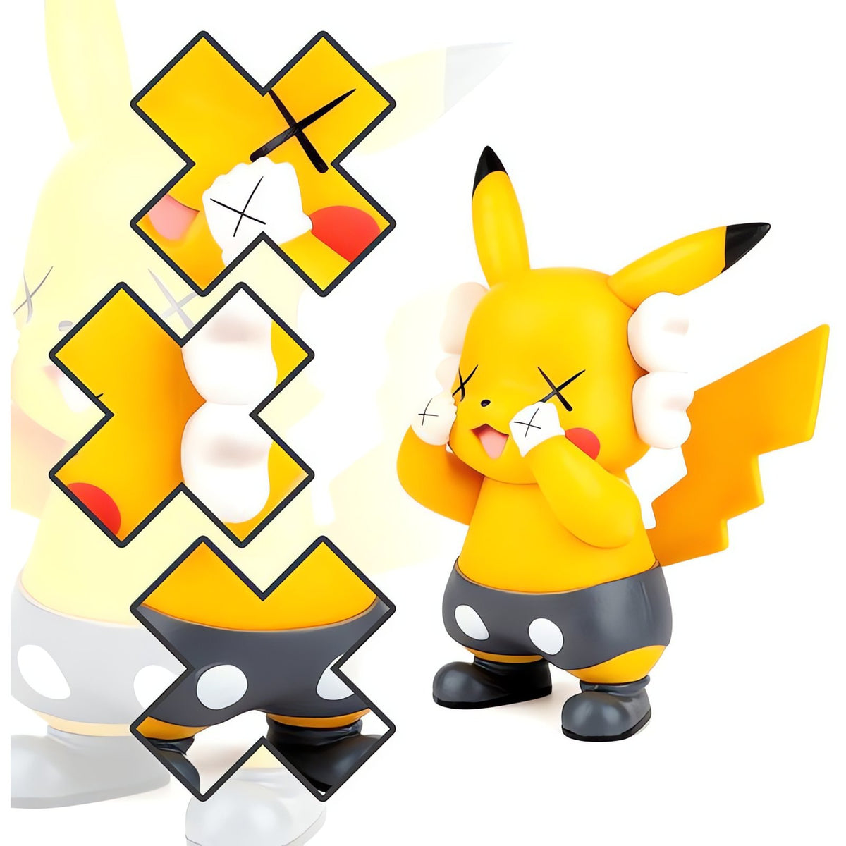 Pikachu figure with gloves and shoes – Yellow