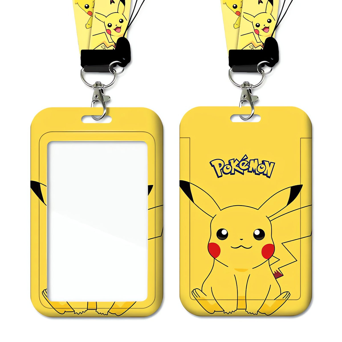 Pikachu ID badge with lanyard