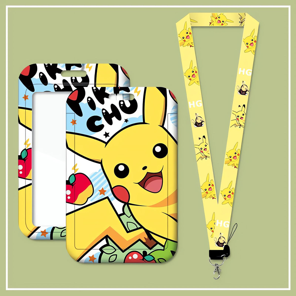 Pikachu ID badge with lanyard – 3