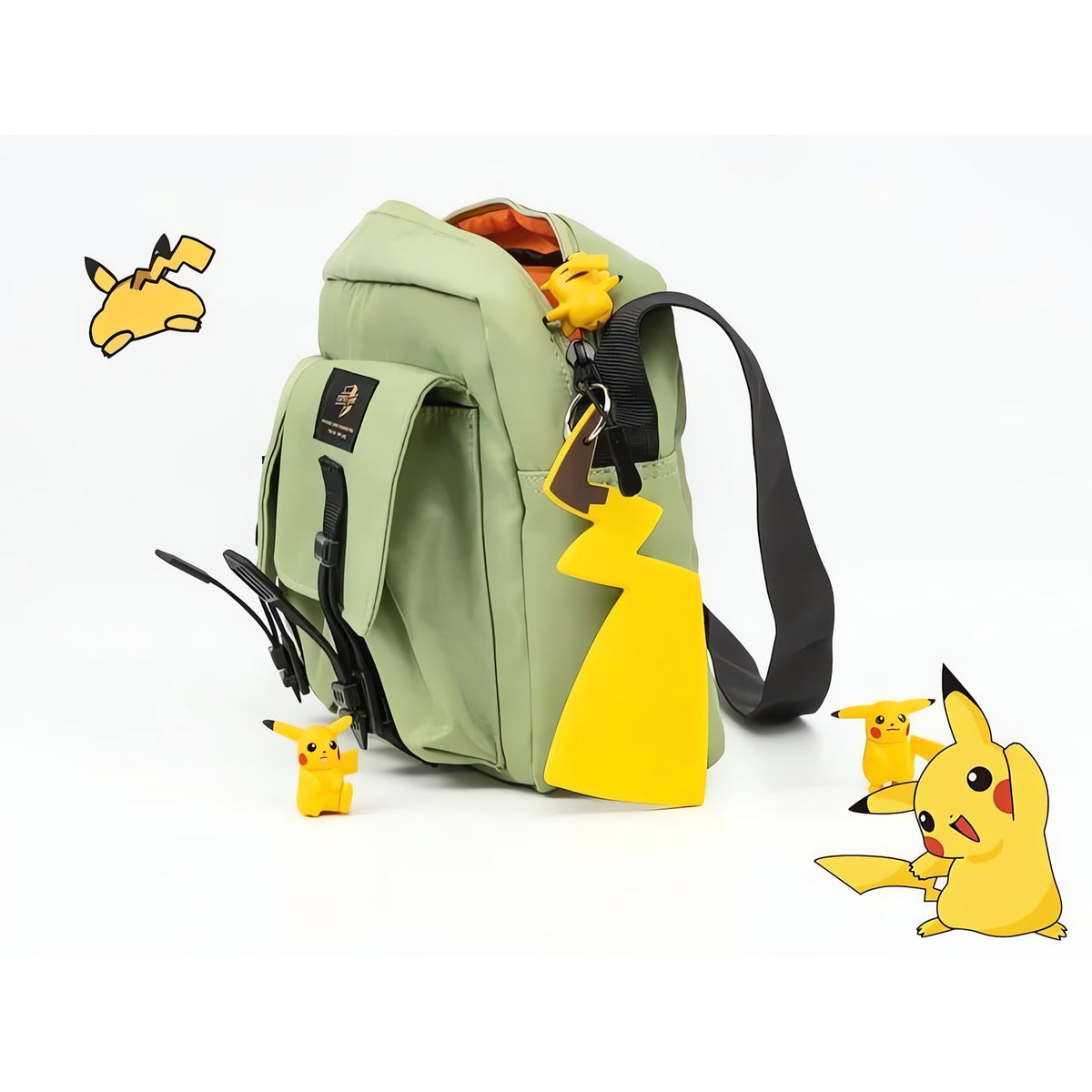 Pikachu keyring and bag charm