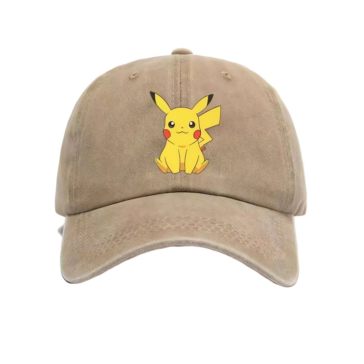 Pikachu kids' denim-look cap – Khaki