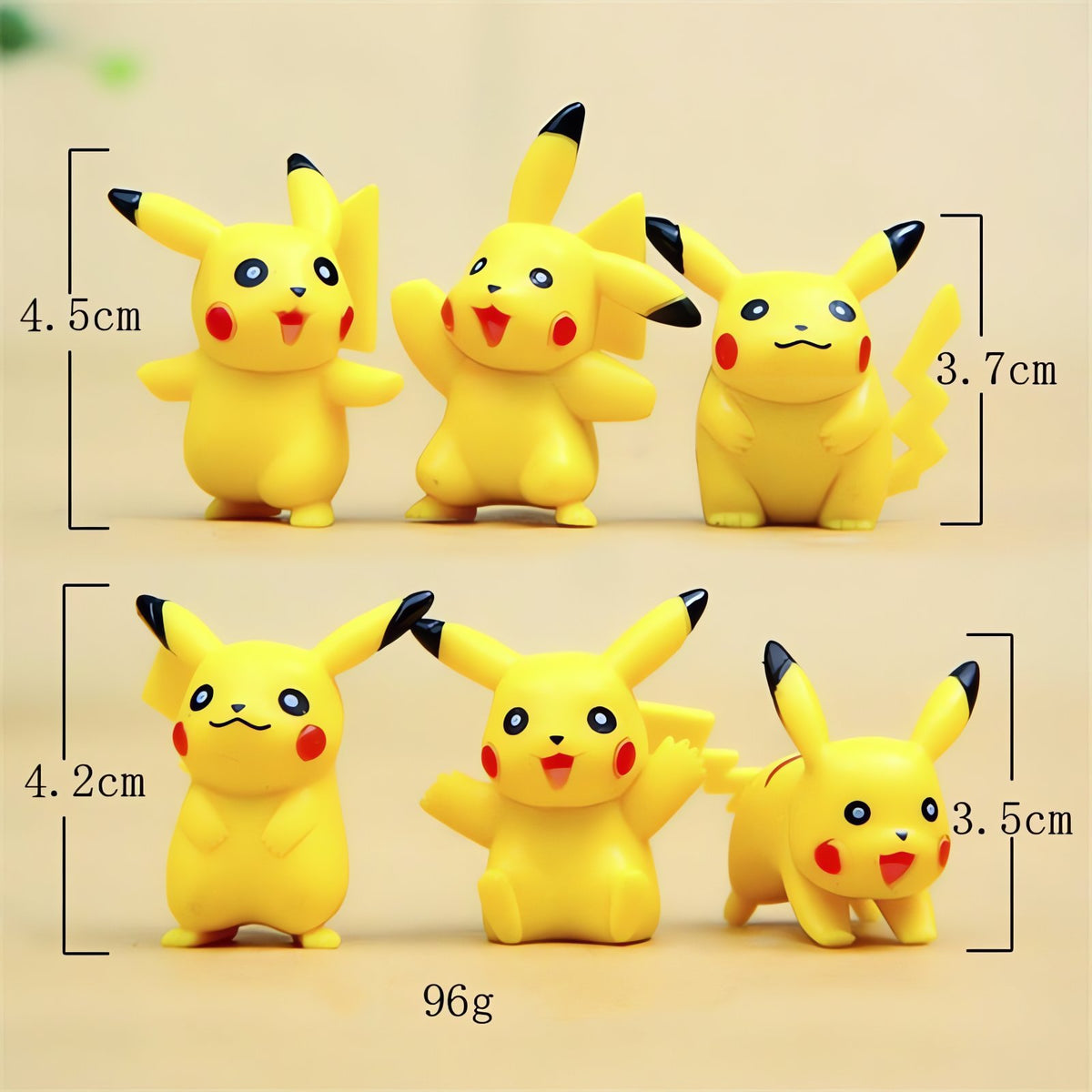 Set of six Pikachu mini figures – photo 3