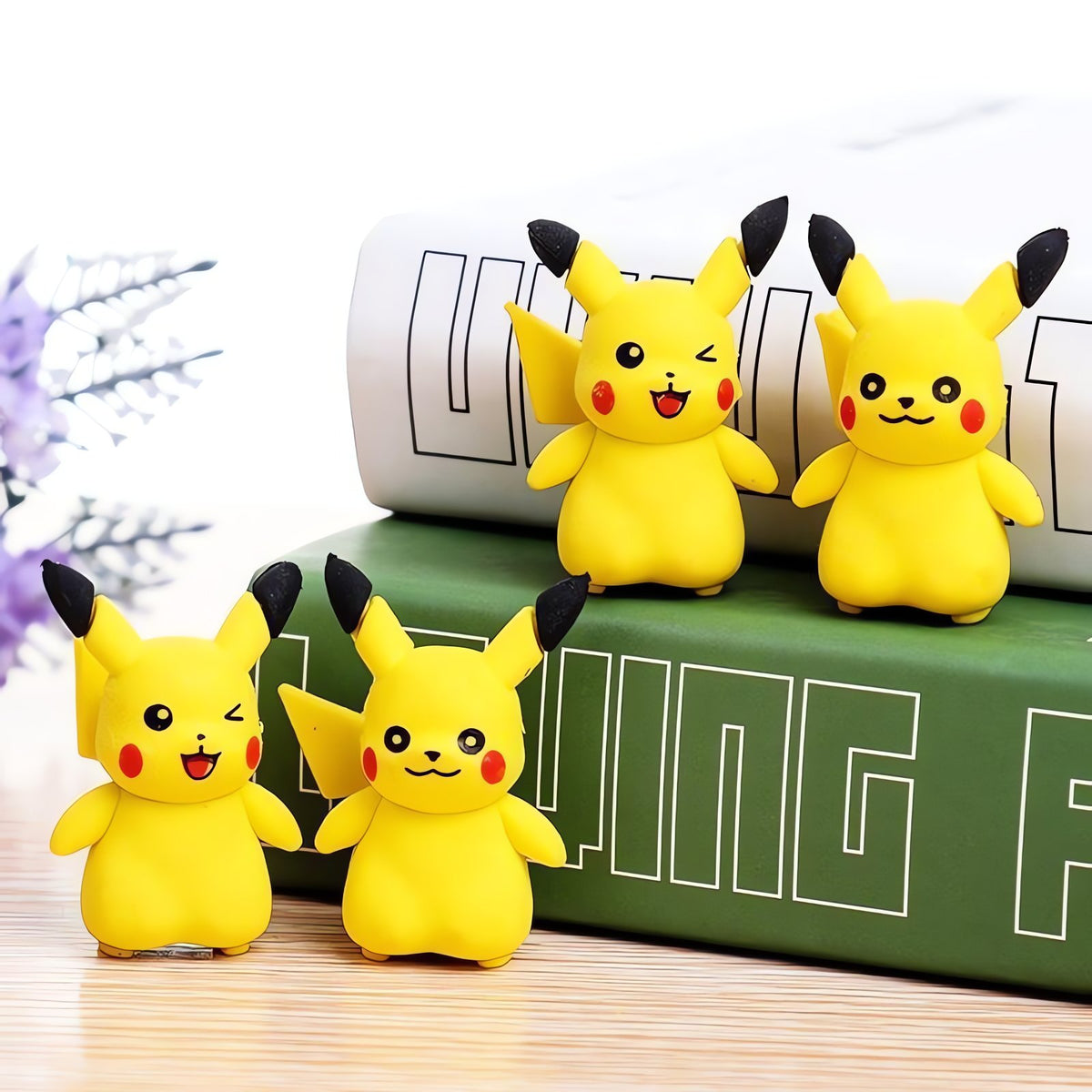 Set of three Pikachu pencil topper erasers – photo 4