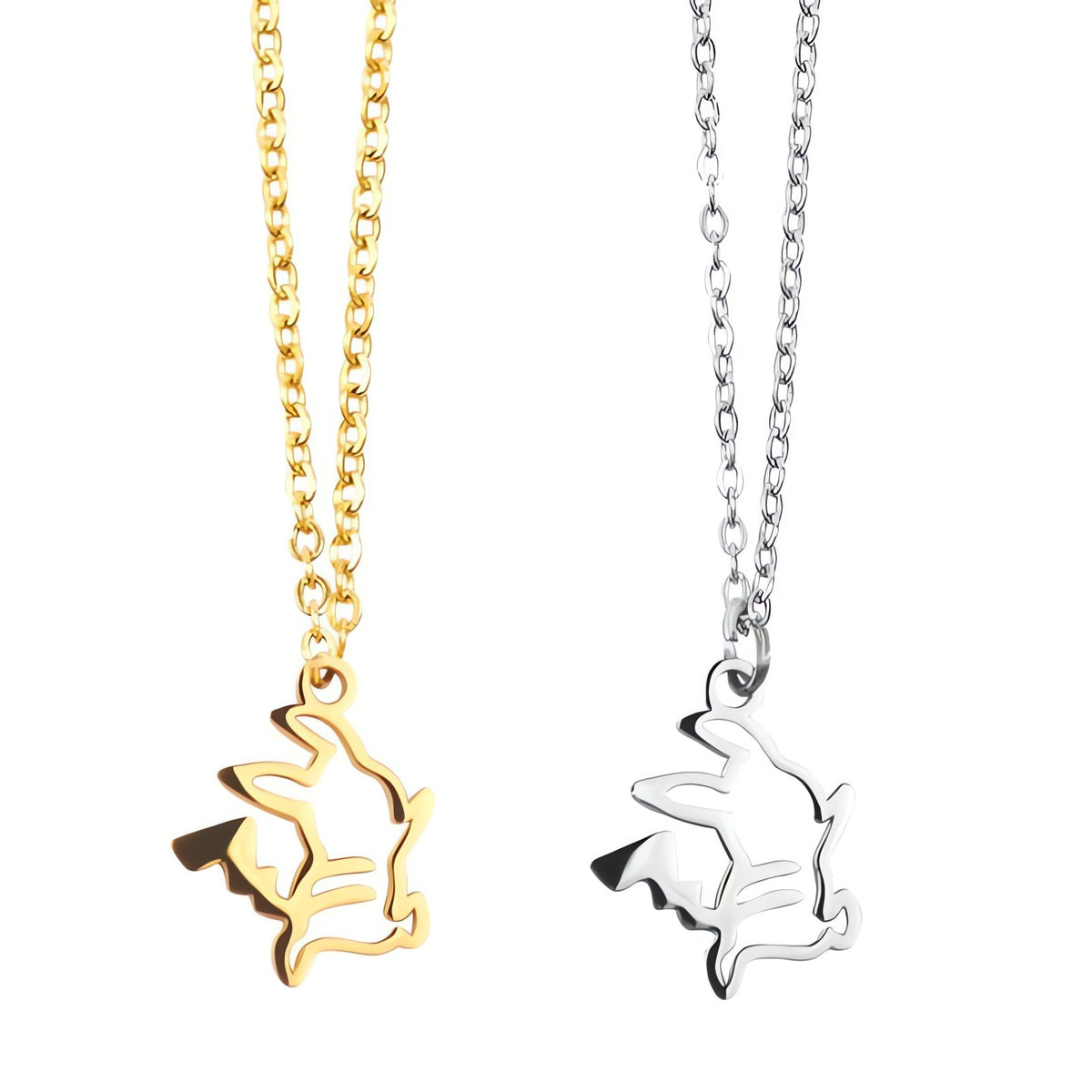 Gold Pikachu pendant necklace – photo 9