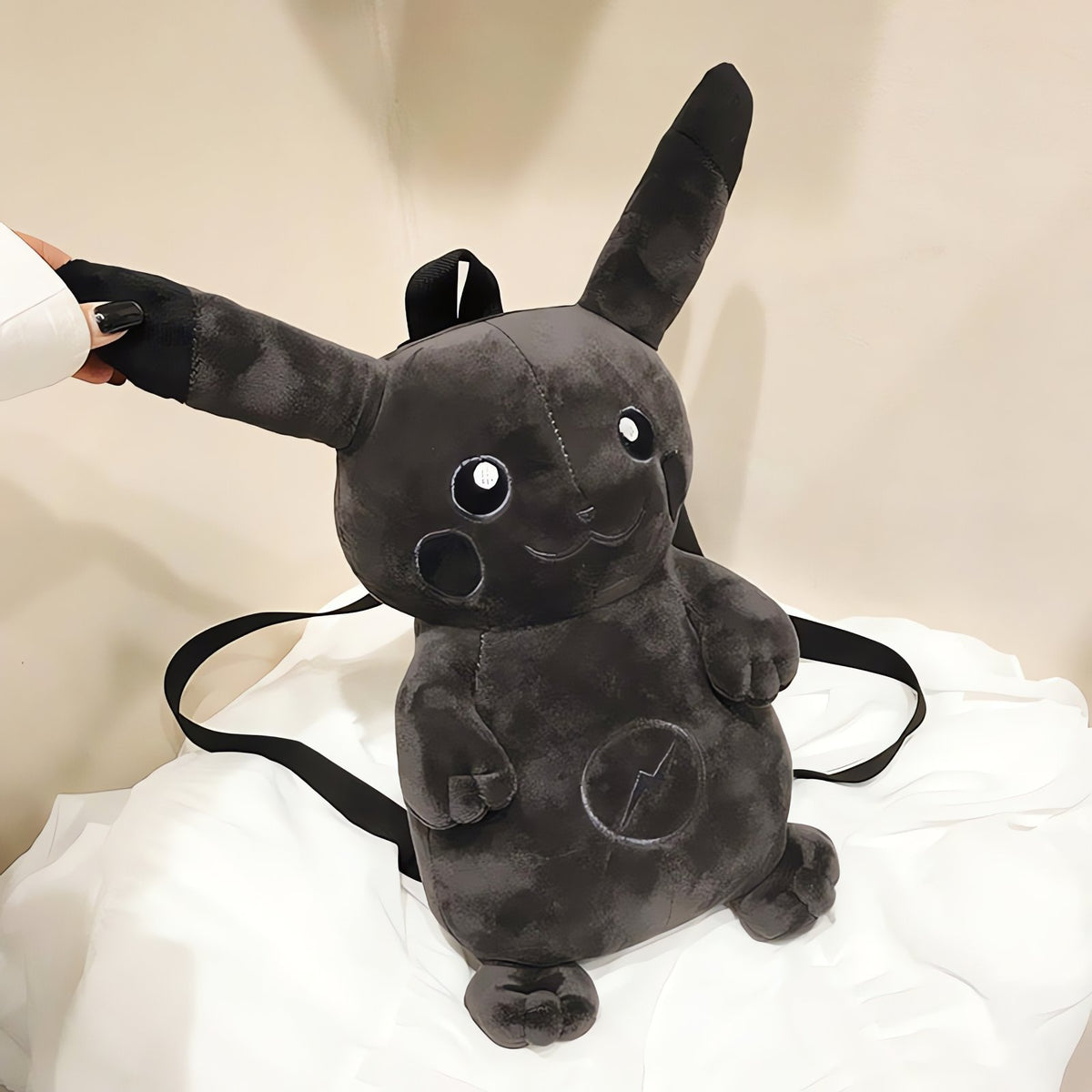 Dark Pikachu plush backpack, 42cm – photo 5